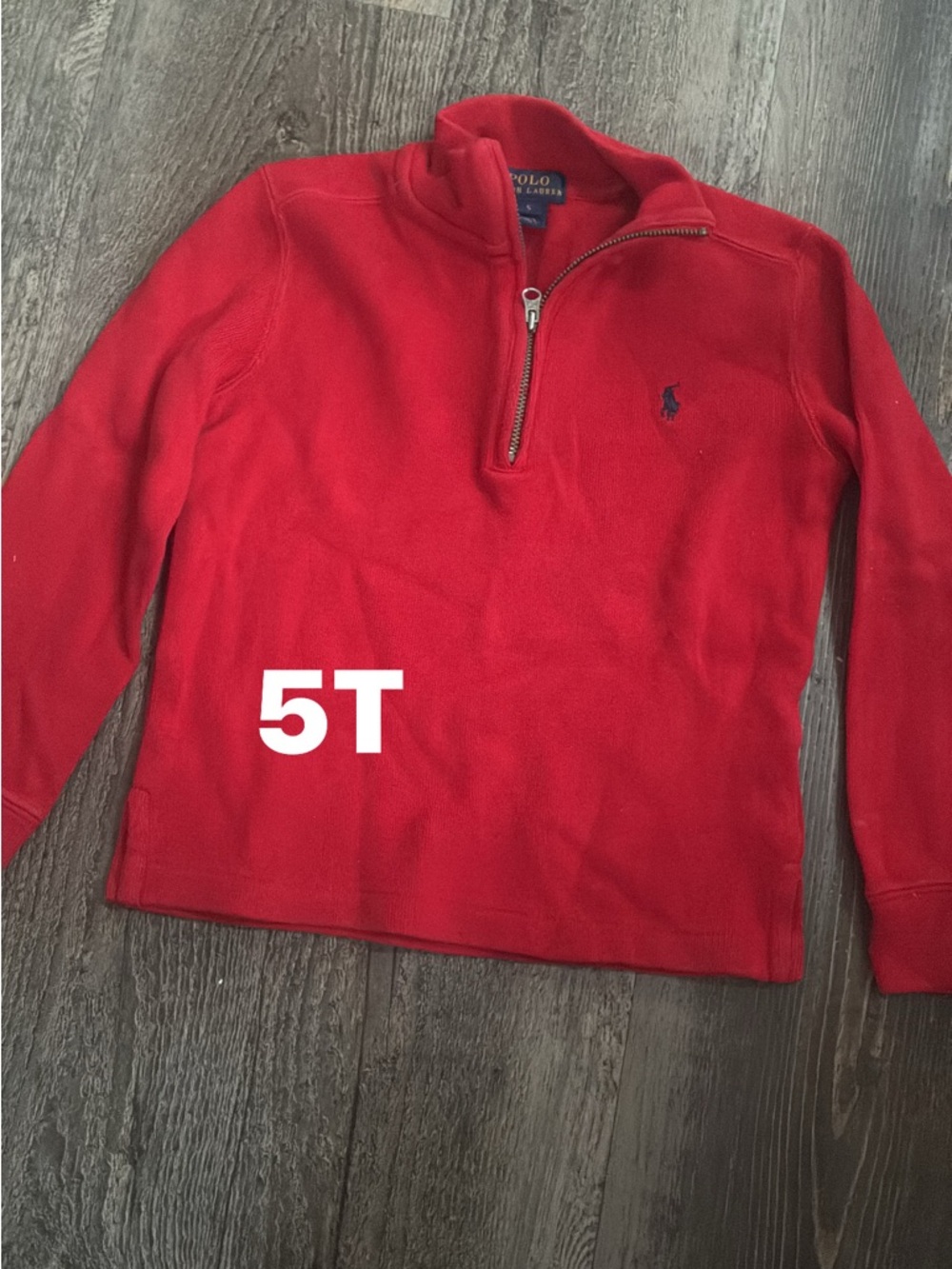 Polo by Ralph Lauren Red Quarter-Zip Pullover